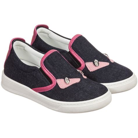 fendi monster sneakers pink